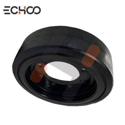 کیفیت  High-Quality Road Machinery Rubber Roller Wheel Solid Tire Wheel for Pavers کارخانه